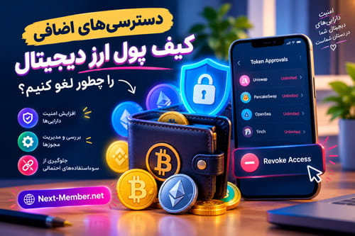 دسترسی های اضافی کیف پول ارز دیجیتال را چطور لغو کنیم؟